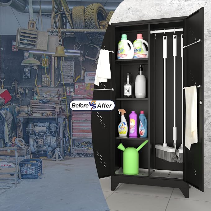 71'' Metal Storage Cabinet - Image 6