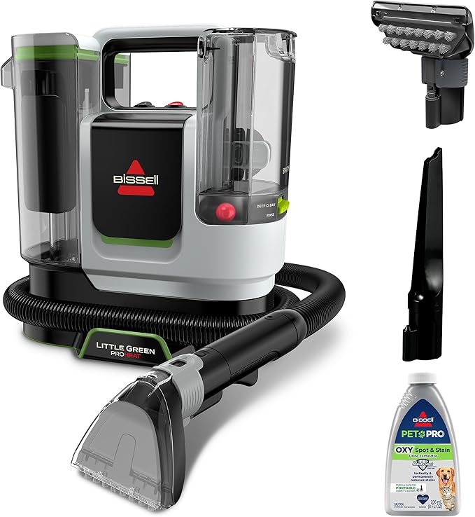 BISSELL Little Green ProHeat SmartMix, Portable Deep Cleaner, Self-Cleaning by BISSELL