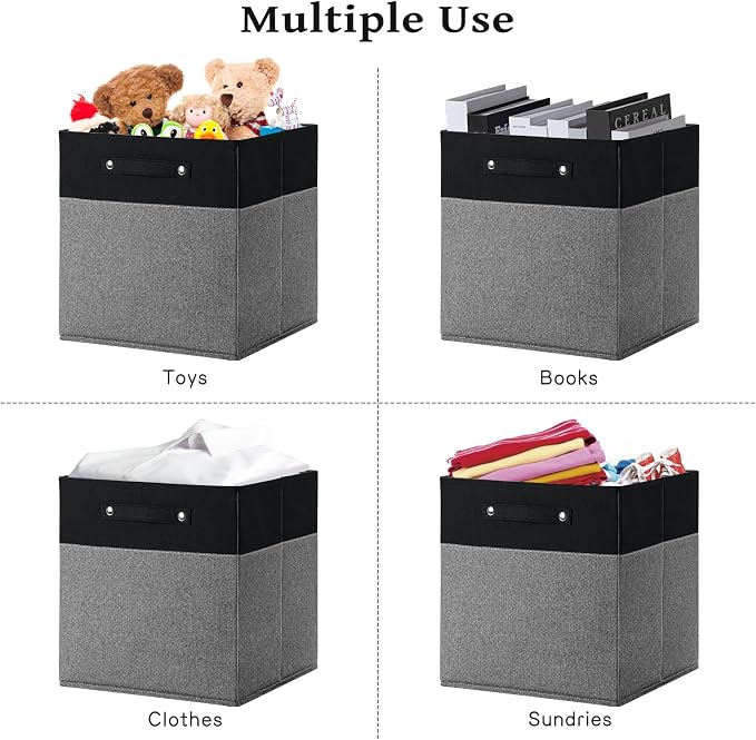13 x 13 Inch Fine Linen Storage Bins - Image 5