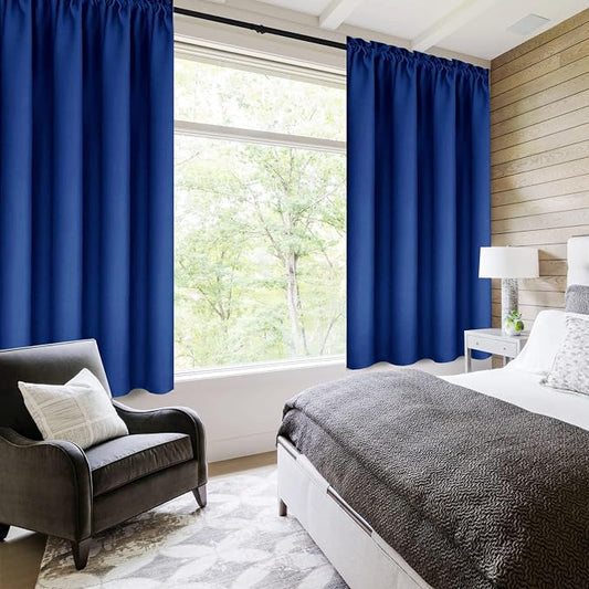 DWCN Blackout Curtains Room Darkening Thermal Insulated Bedroom Curtains Window - Image 2