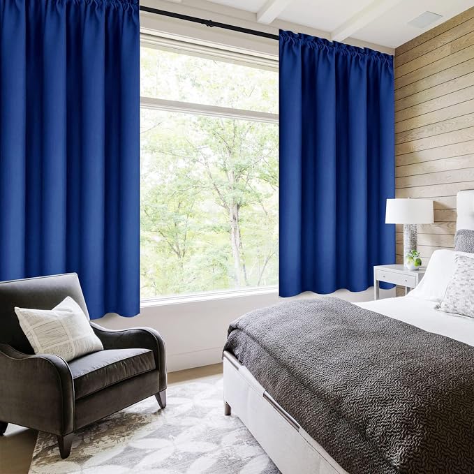 DWCN Blackout Curtains Room Darkening Thermal Insulated Bedroom Curtains Window - Image 2