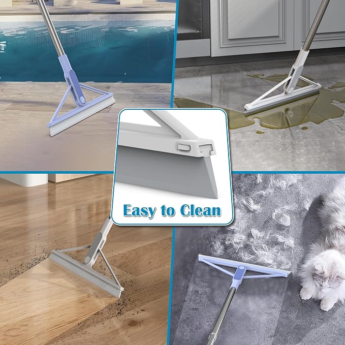 KOLLIEE 61" Replacement Rubber Squeegee Broom Blade 2 Pcs Window Squeegee Blade - Image 5