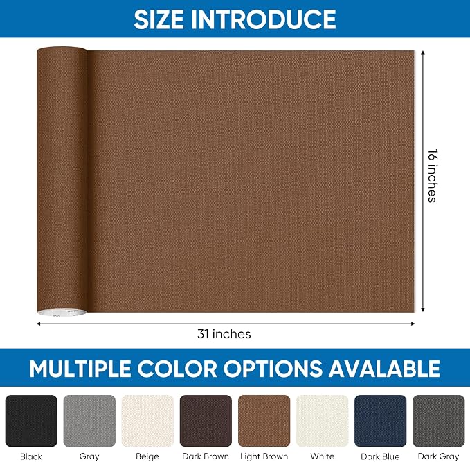 Oversized Canvas Patch 16 "x31, Self-Adhesive Waterproof Canvas Patch Set - Image 2