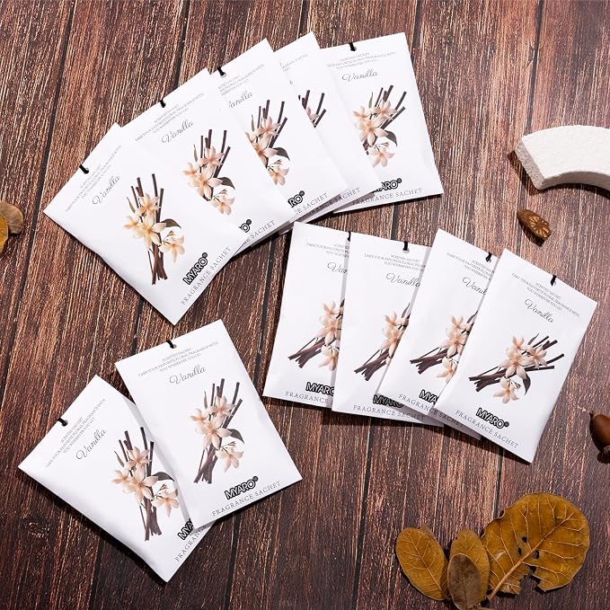MYARO 12 Packs Vanilla Scented Sachets - Image 3