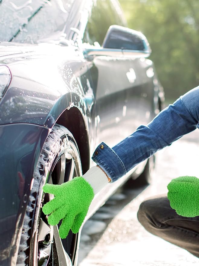 Bencailor 3 Pairs Microfiber Plant Dusting Gloves Leaf Cleaning Gloves - Image 4