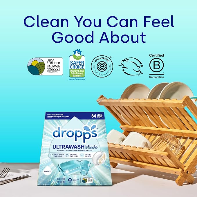 Dropps UltraWash Plus Dishwasher Detergent, Unscented - Image 7