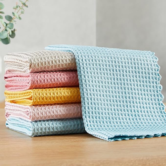 JOYMOOP Microfiber Cleaning Cloth, Reusable Absorbent Microfiber Cleaning Cloths by JOYMOOP