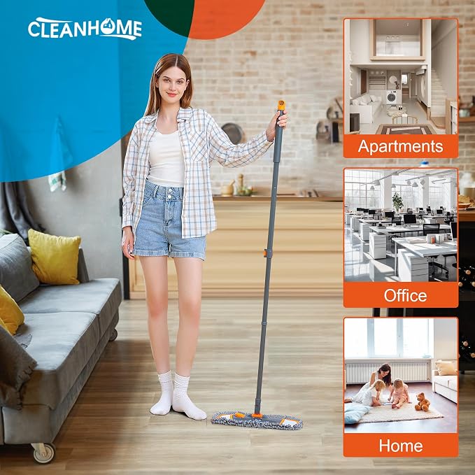 Mops for Floor Cleaning with 3 Different Washable Pads and Extendable 55” Long - Image 3