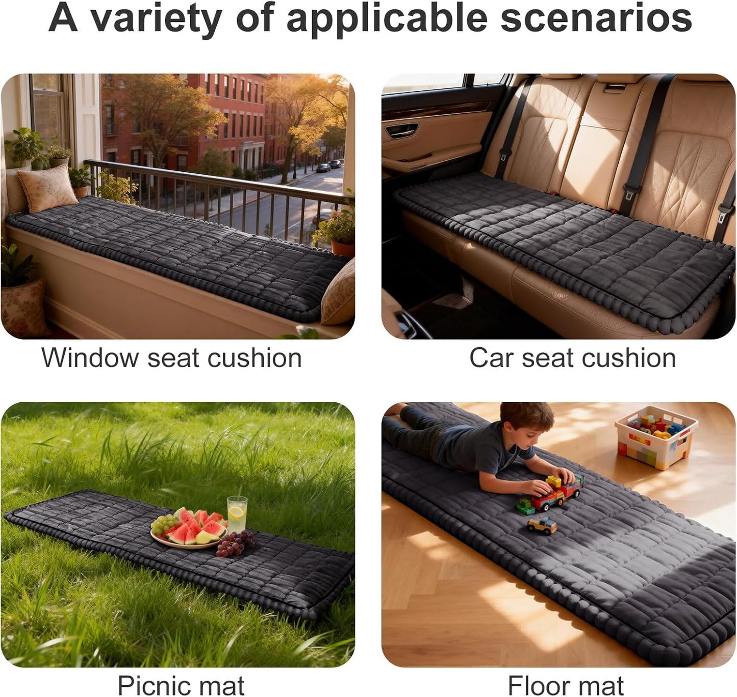 U-NICE HOME Fuzzy Couch Cover for 3 Cushion Couch, Dark Grey, 27.6''x70'' | Non-Slip, Washable, Couch cover for dog, Pet friendly, Furniture Protector