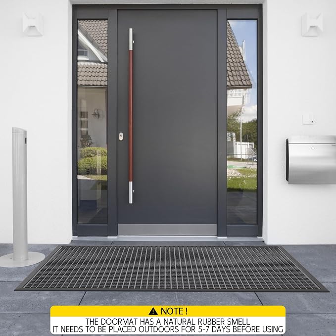 Indoor Outdoor Front Door Mats, Garage Entrance, Stain and Fade Resistant - Image 8