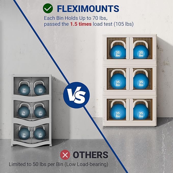 FLEXIMOUNTS 228 QT Stackable Storage Bins - Image 3