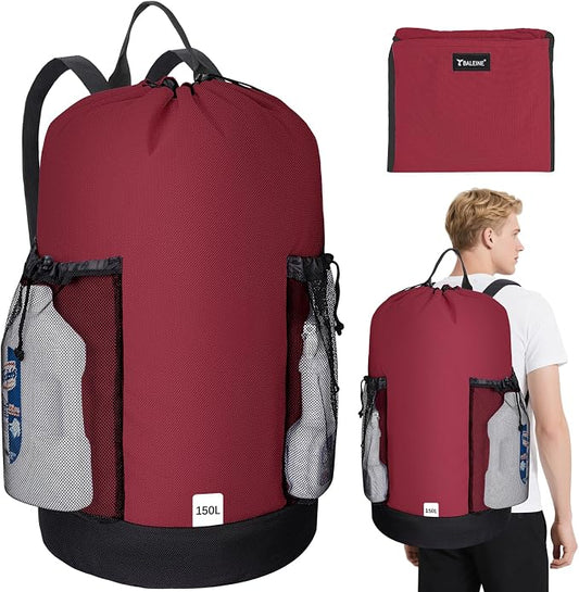 BALEINE 150L Laundry Bag Backpack, 900D Oxford Fabric Large Travel Laundry Bags by BALEINE