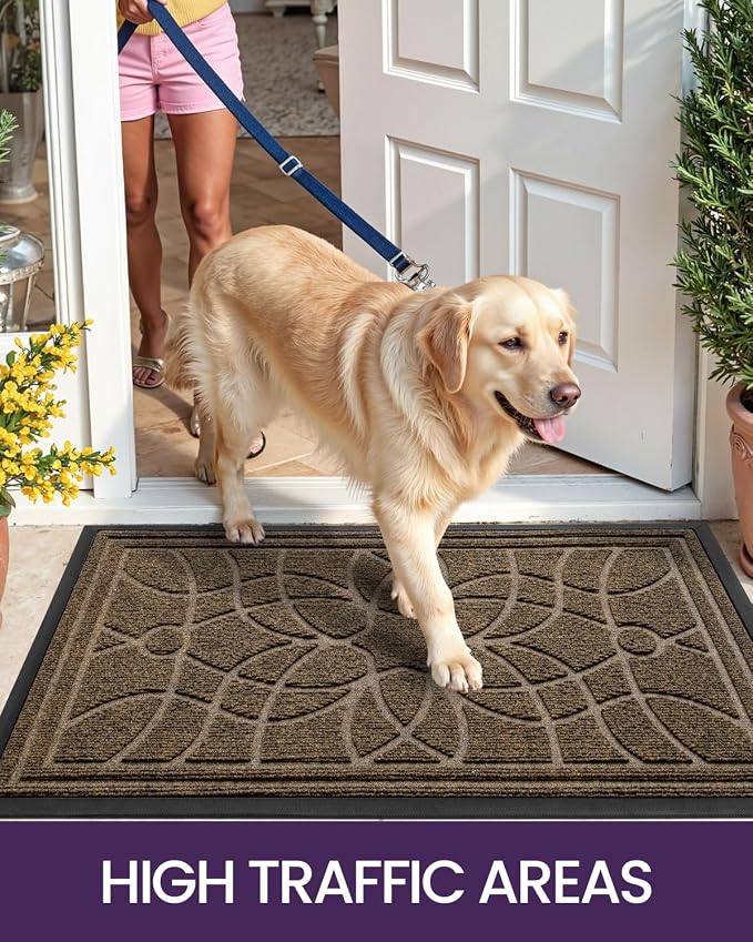 DEXI Front Door Mat Outside Entrance, Heavy Duty Non Slip Low Profile Doormat - Image 7