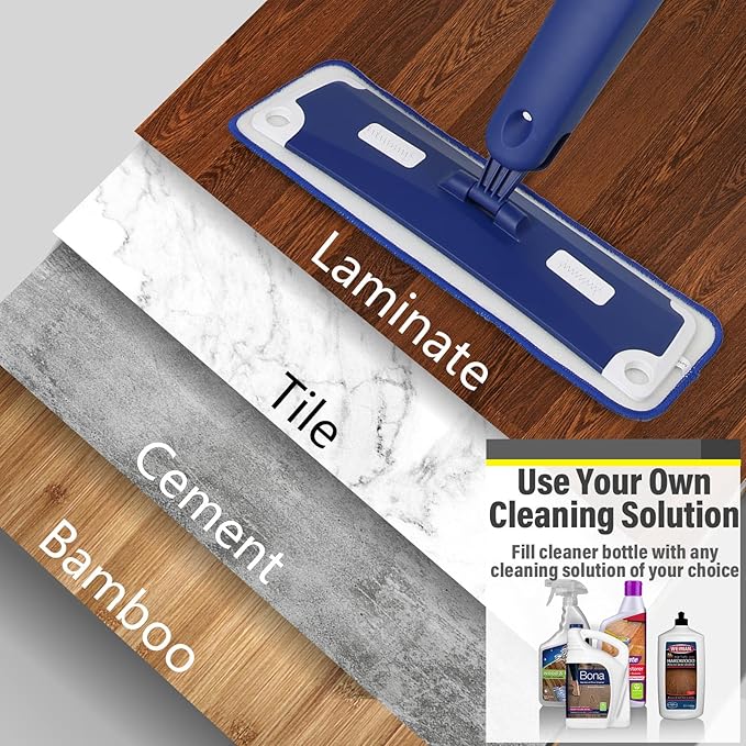 Mop for Multi-Purpose Floor Premium Spray Mop, 18 inch Professional Hardwood - Image 6