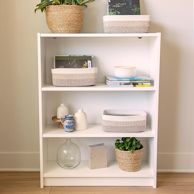 NaturalCozy 11.8"x8"x4.5” Storage Baskets - Image 9