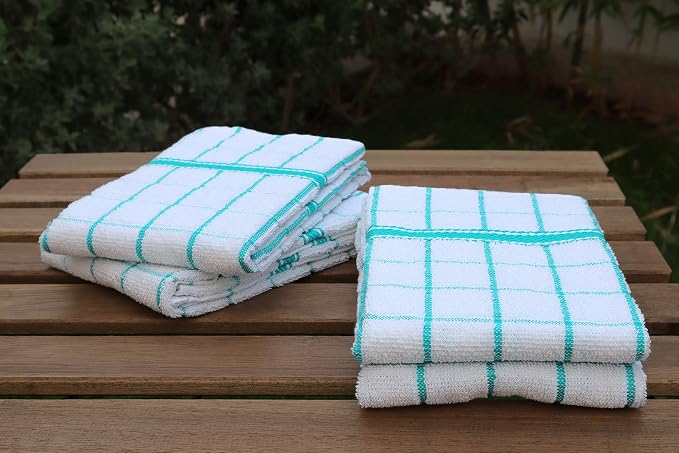 AMOUR INFINI Terry Cotton Kitchen Towels 4-Pack - Image 5