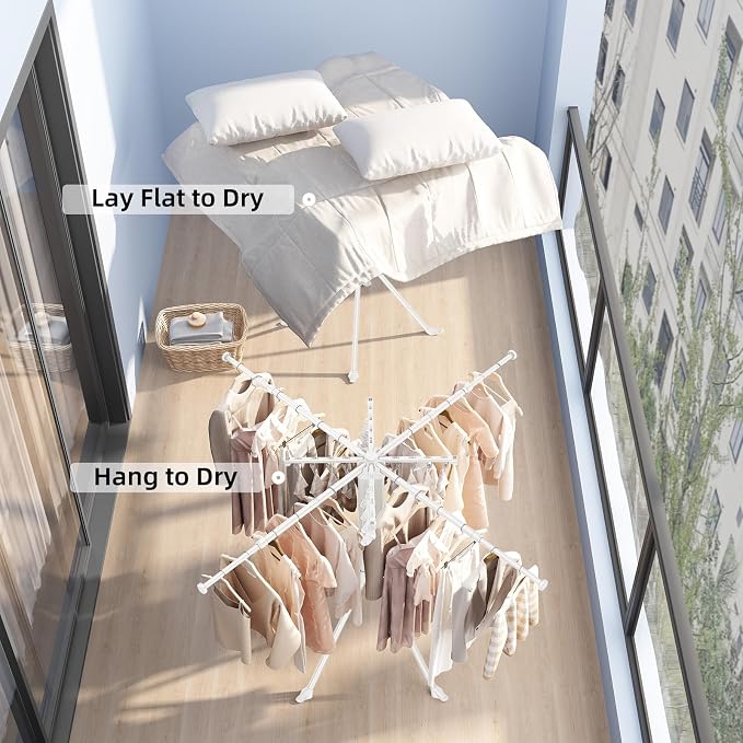 BIREN Clothes Drying Rack Foldable Extending Laundry Rack - Image 7