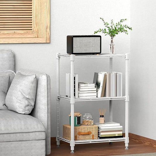450 lbs Wire Storage Shelving 3-Tier Utility Shelving Unit Steel Organizer Wire - Image 2
