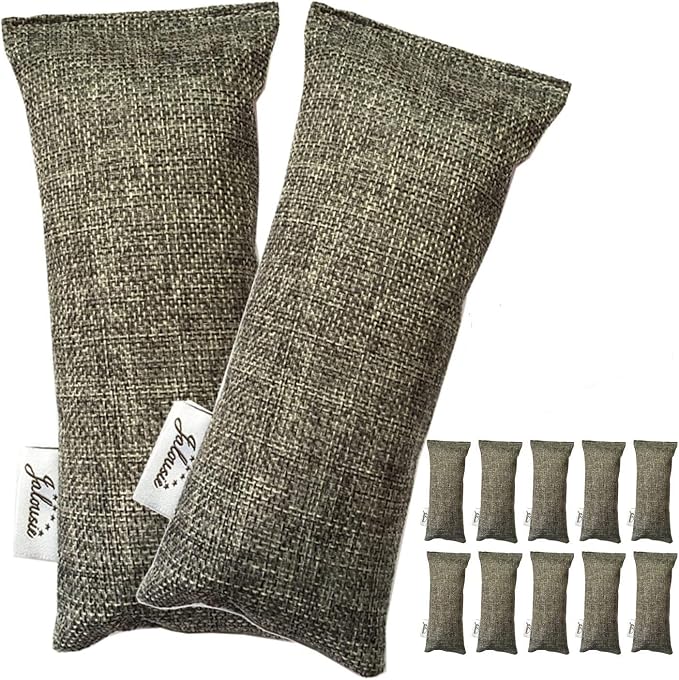 Jalousie 12 Pack Set 100 Grams Each Mini Bamboo Charcoal Bags Natural Air by Jalousie