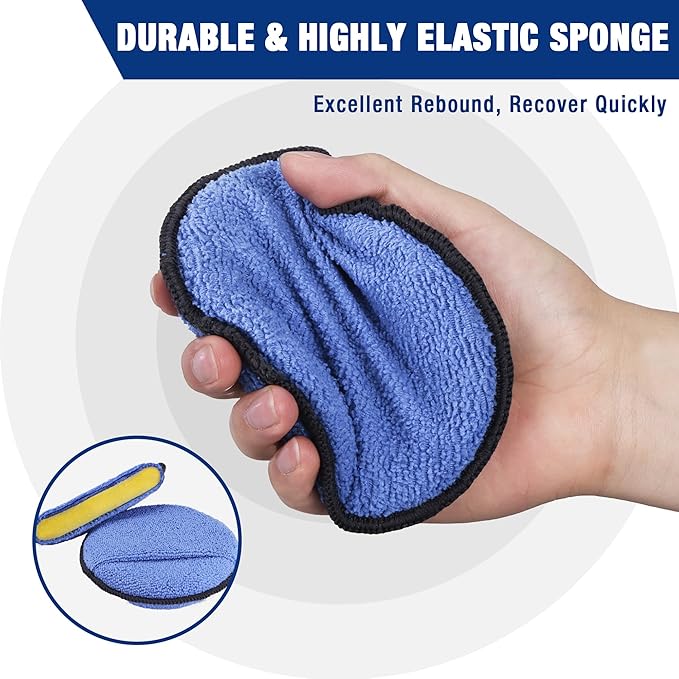 WORKPRO 12-Pack Car Wax Applicator Pads - Image 3