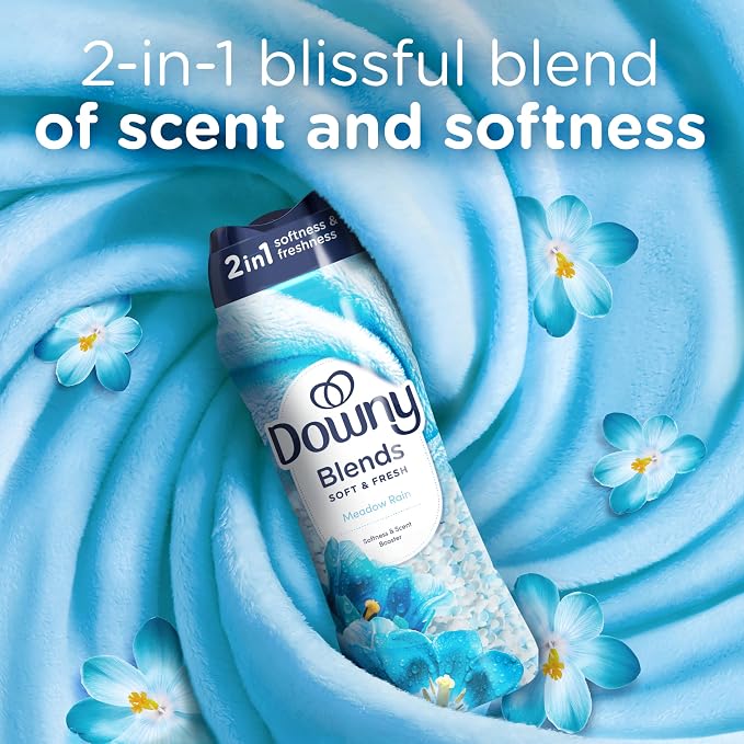Downy Blends In-Wash Laundry Scent Booster Beads, Meadow Rain Scent, 24.5 OZ - Image 2