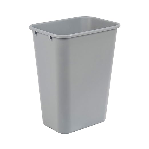 Amazon Basics Rectangular Commercial Office Wastebasket, 10 gallons by AmazonBasics