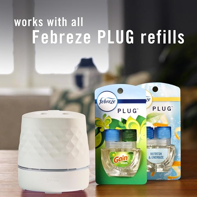 Febreze Plug Scent Booster Starter Kit, Oil Diffuser, Air Freshener Plug in - Image 4