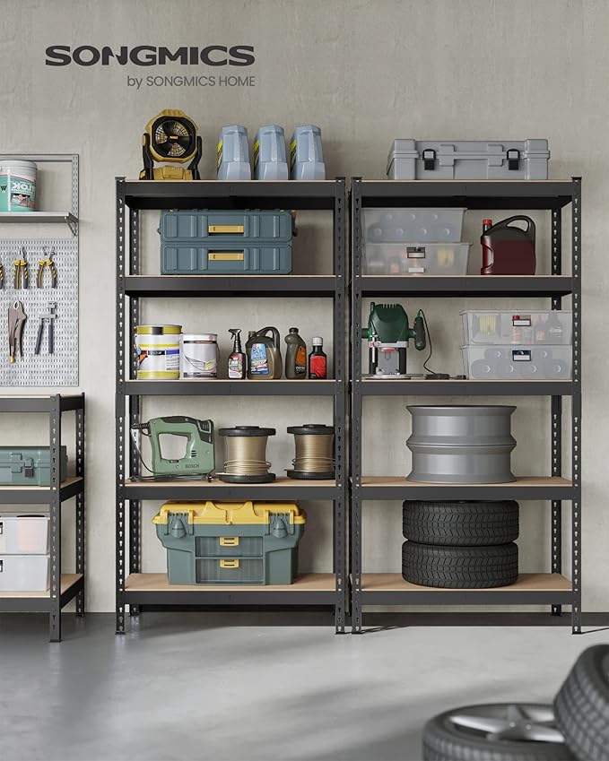 SONGMICS 5-Tier Storage Shelves, Load 2310 lb, Boltless Assembly, Adjustable - Image 2
