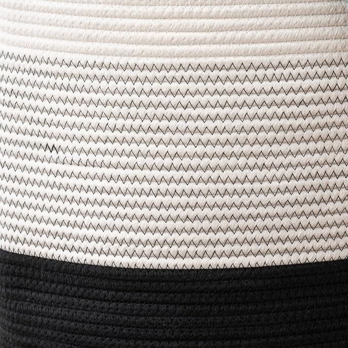 YOUDENOVA Woven Rope Laundry Hamper Basket, 72L Tall Laundry Basket, Baby - Image 5