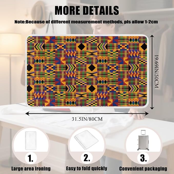 Ironing Mat Pad for Table Portable Travel Iron Blanket African Print Ironing - Image 7
