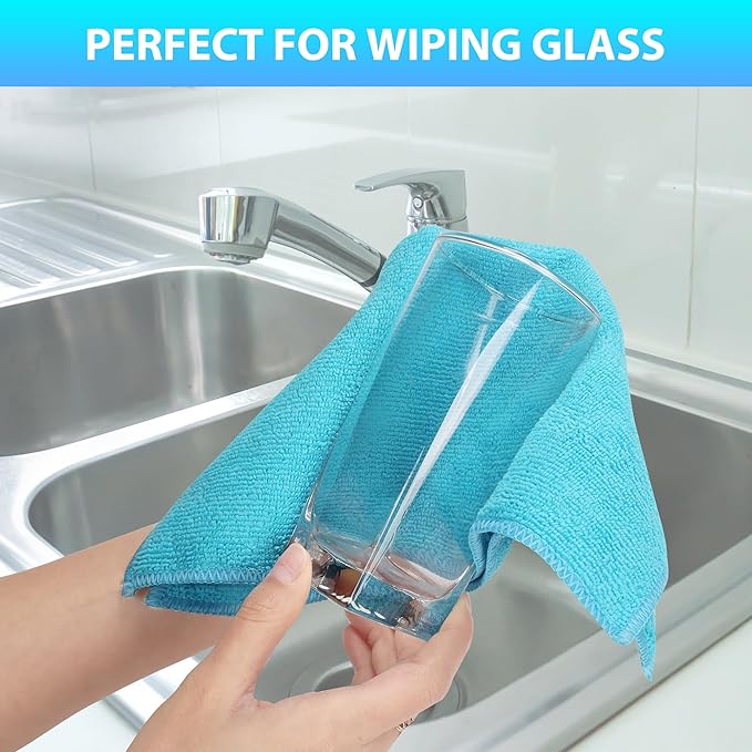 15pcs Microfiber Cleaning Cloth Lint Free, Streak Free, Non-Abrasive, Reusable - Image 7