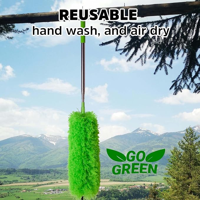 Ceiling Fan Cleaner Duster, Bafezoze Extendable Long Duster - Image 6