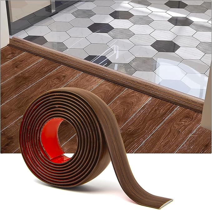 Art3d Self Adhesive Vinyl Floor Transition Strip, Laminate Floor Strip Floor by Art3d