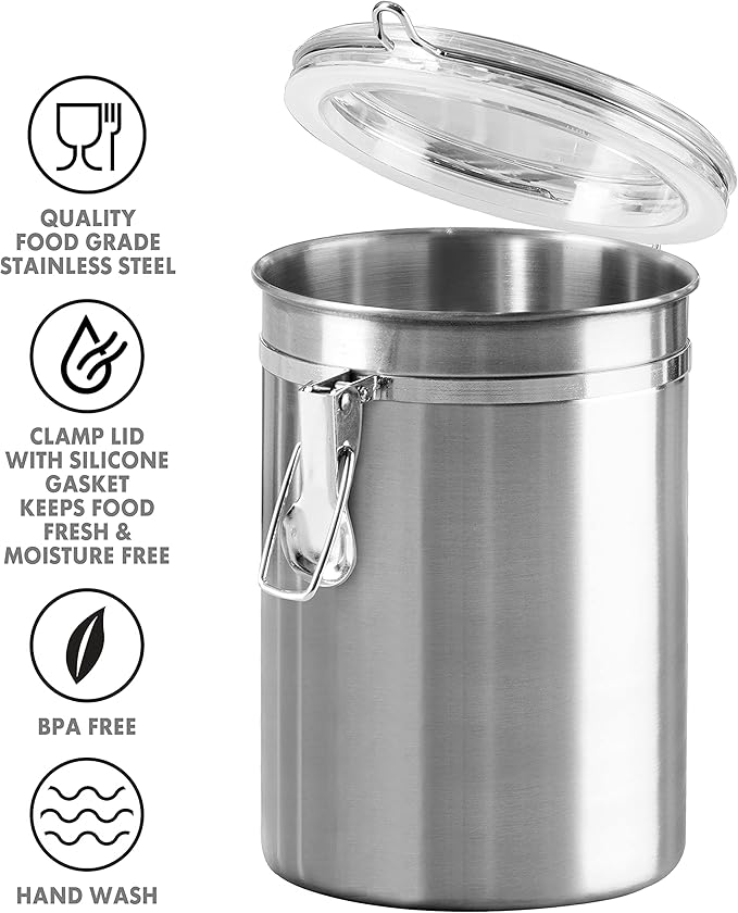 Oggi Stainless Steel Kitchen Canister 62 fl oz - Image 3