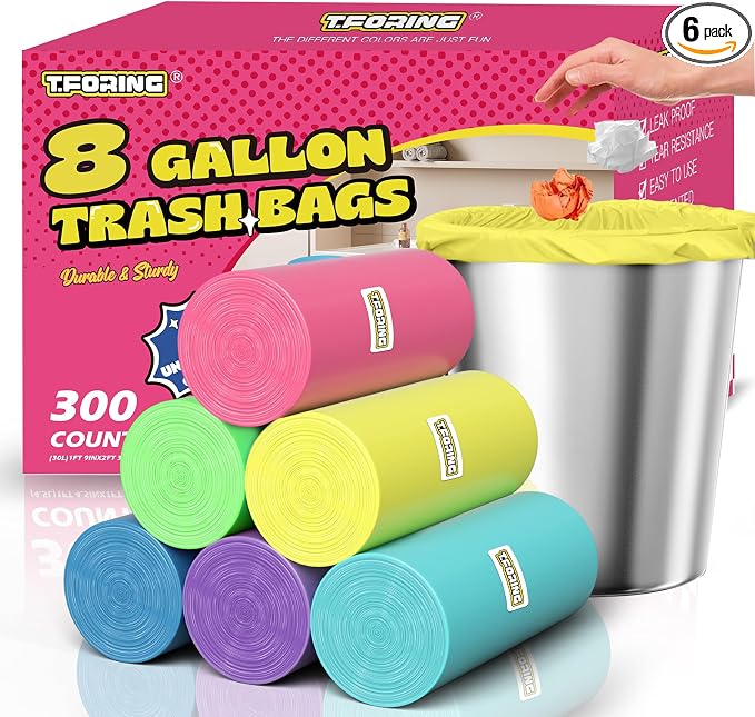 300 Count 8 Gallon Trash Bags by TFORING%C2%AE