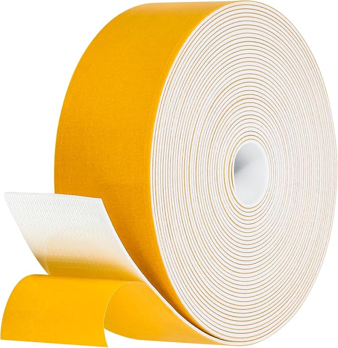 32Feet Weather Stripping Seal for Door Window, High Density Foam Tape, by Amzjjle