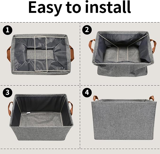 GRANNY SAYS Storage Baskets for Shelves, Closet Organizer Bins, Clothes Storage - Image 7