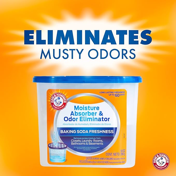 Arm & Hammer Fragrance Free Refillable Moisture Absorber and Odor Eliminator 14 - Image 3