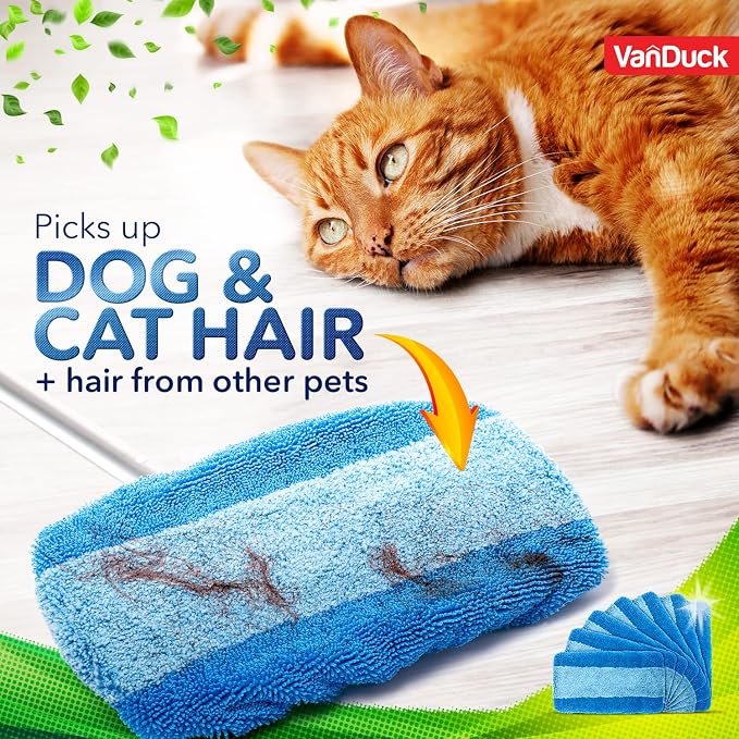 VanDuck Reusable Pet Heavy Duty Mop Pads Compatible - Image 4