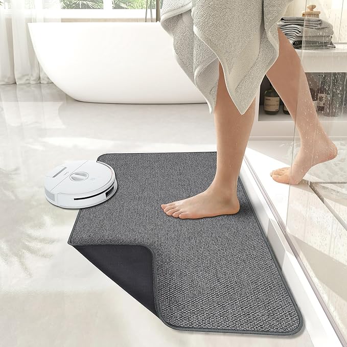 Bath Mat, Ultra Thin Bathroom Runner Rugs, Large Bath Mats - Image 6