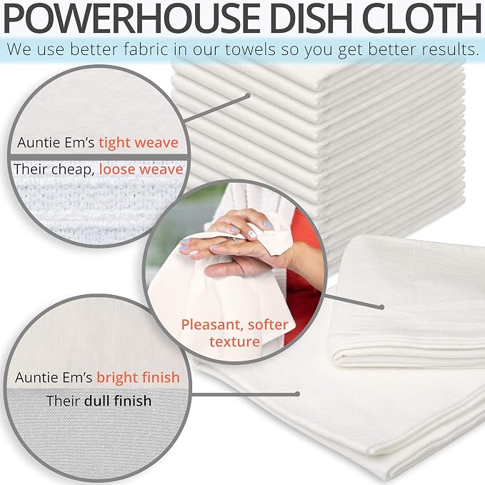 Aunti Em's Kitchen Flour Sack Dish Towels - Image 2