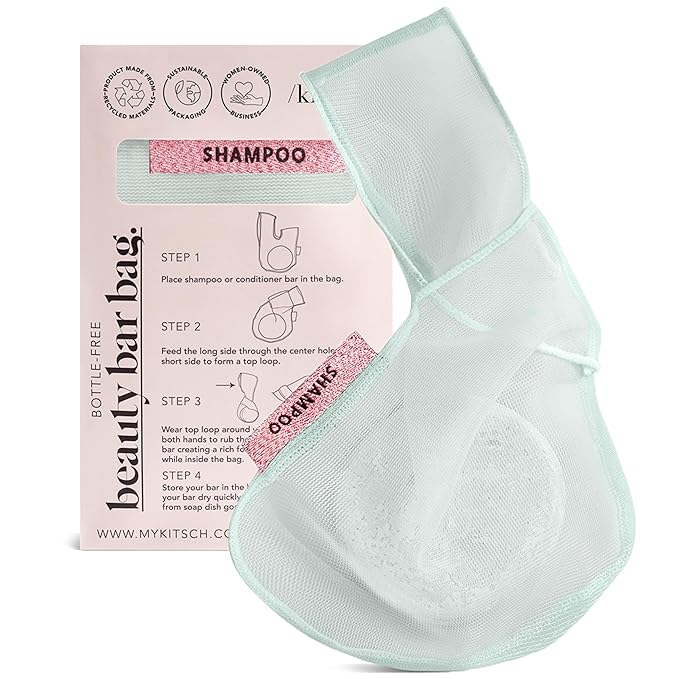 Kitsch Bar Soap Saver Bag – Patented Mesh Bag Soap Holder by Kitsch