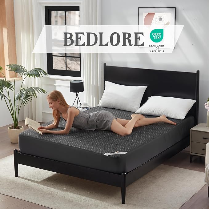 BEDLORE Full Size Mattress Protector, Waterproof Noiseless Mattress Cover - Image 3