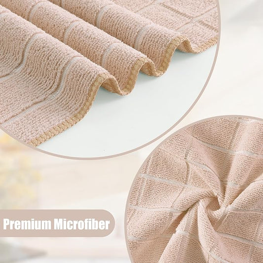 Homaxy Microfiber Kitchen Towels and Dishcloths Set, 16 Pack Soft and Absorbent - Image 2