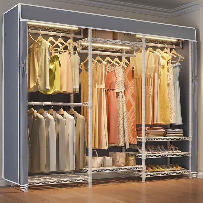 VIPEK V5LC Garment Rack Heavy Duty Covered Clothes Rack by VIPEK