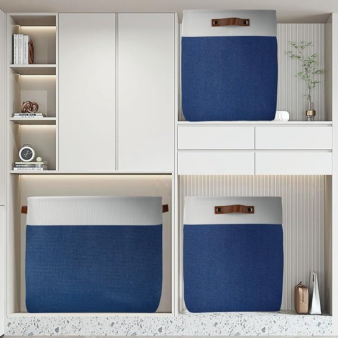 DULLEMELO 51L Large Baskets for Storage, Large Rectangular Baskets for Shelves - Image 5