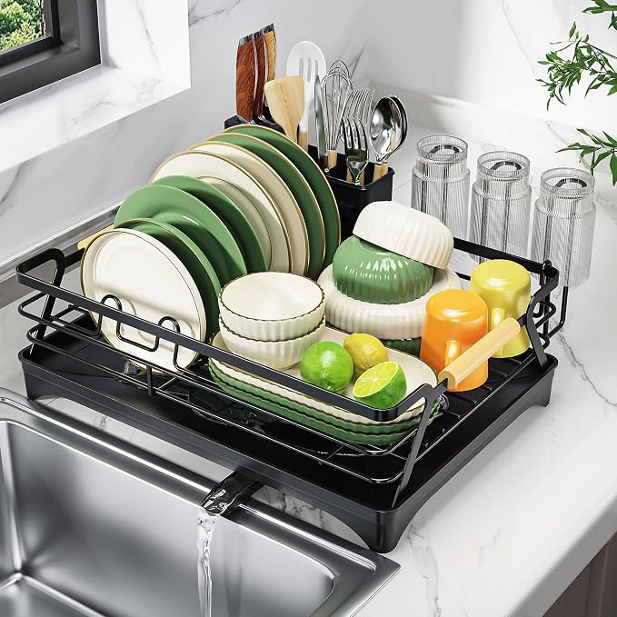 Epicano Dish Drying Rack for Kitchen Counter, Space-Saving Dish Rack, Rustproof by Epicano
