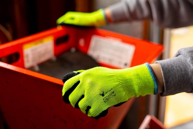G & F 1516 12 Pairs Pack Premium High Visibility Low emissions Green Work and - Image 2