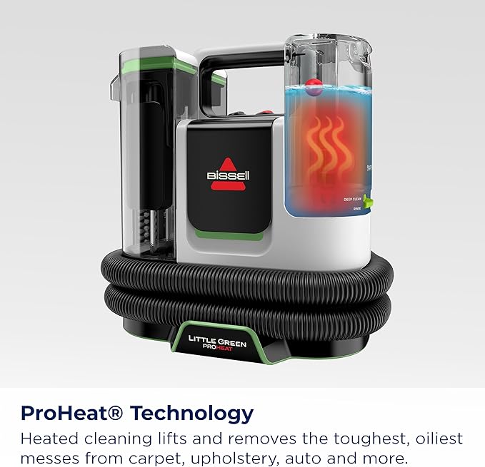 BISSELL Little Green ProHeat SmartMix, Portable Deep Cleaner, Self-Cleaning - Image 4