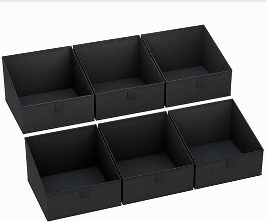 DIMJ Trapezoid Storage Bins for closet shelves, Closet Organzier Bins by DiMJ